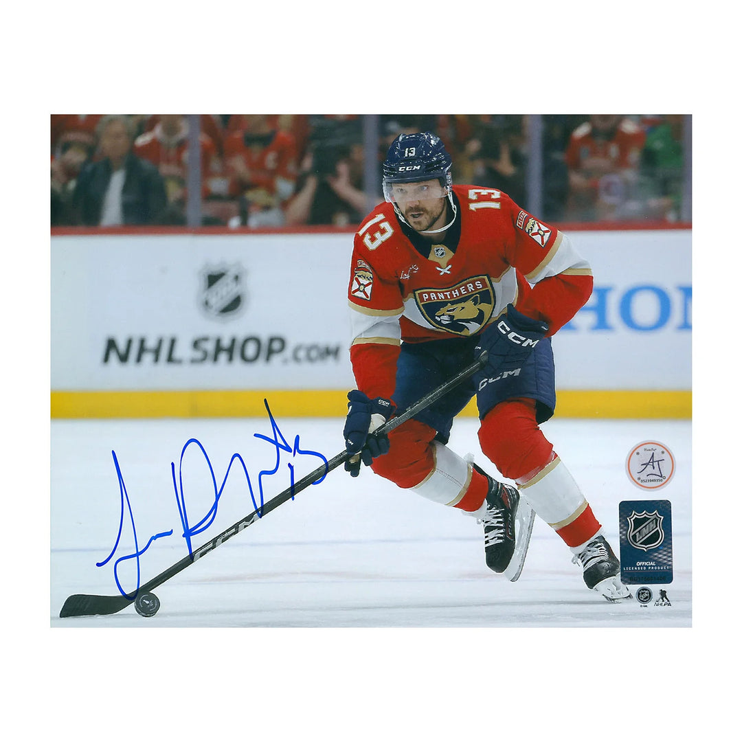 Sam Reinhart Autographed Florida Panthers Stickhandling 8x10 Photo