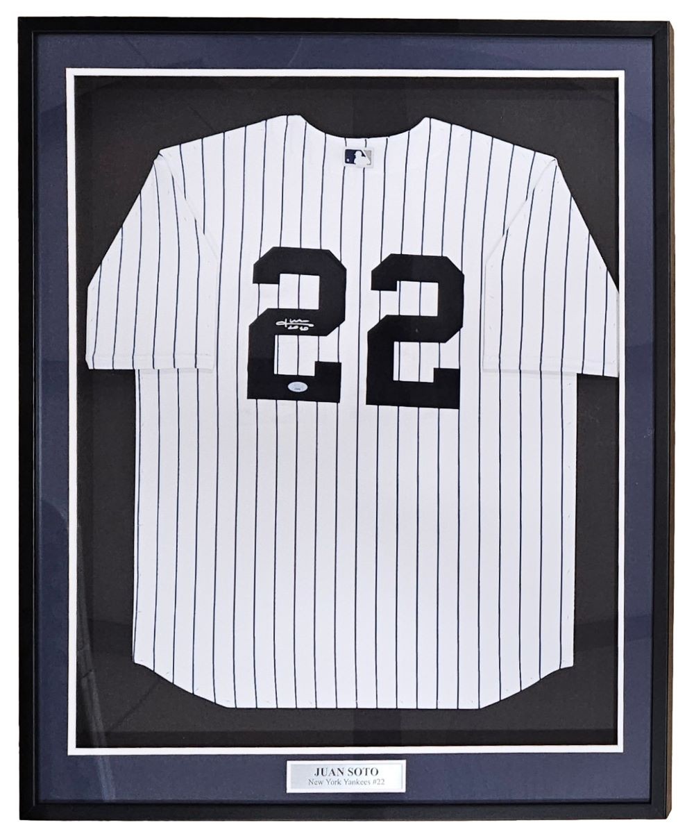 Juan Soto Signed Framed New York Yankees Nike Limited Baseball Jersey JSA
