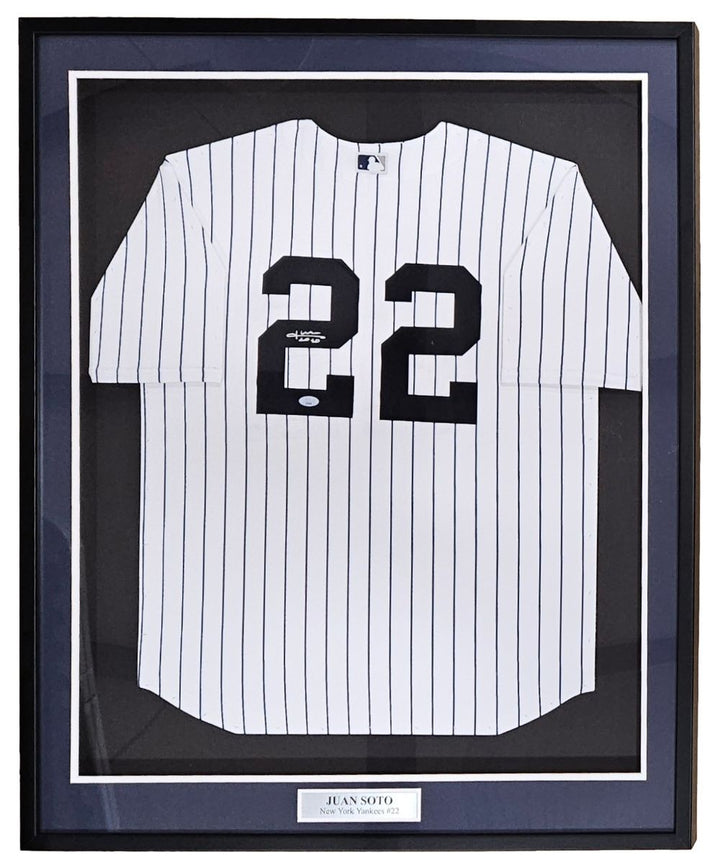 Juan Soto Signed Framed New York Yankees Nike Limited Baseball Jersey JSA