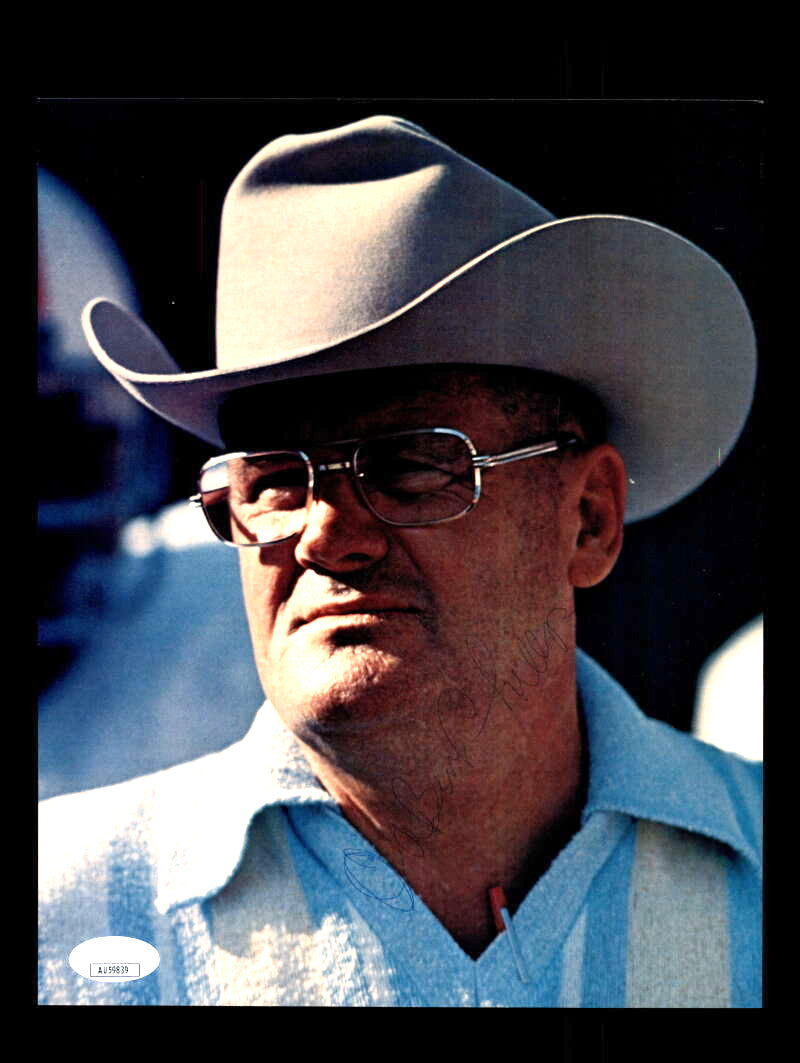 Bum Phillips JSA Autograph 8x10 Signed Vintage Photo 1970`s Oilers