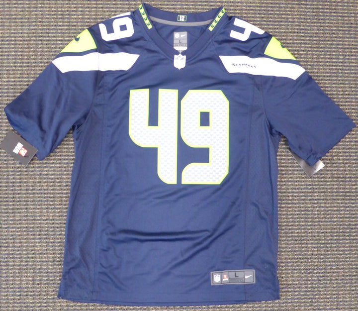 Seattle Seahawks Shaquem Griffin Signed Blue Nike Jersey Size L MCS Holo