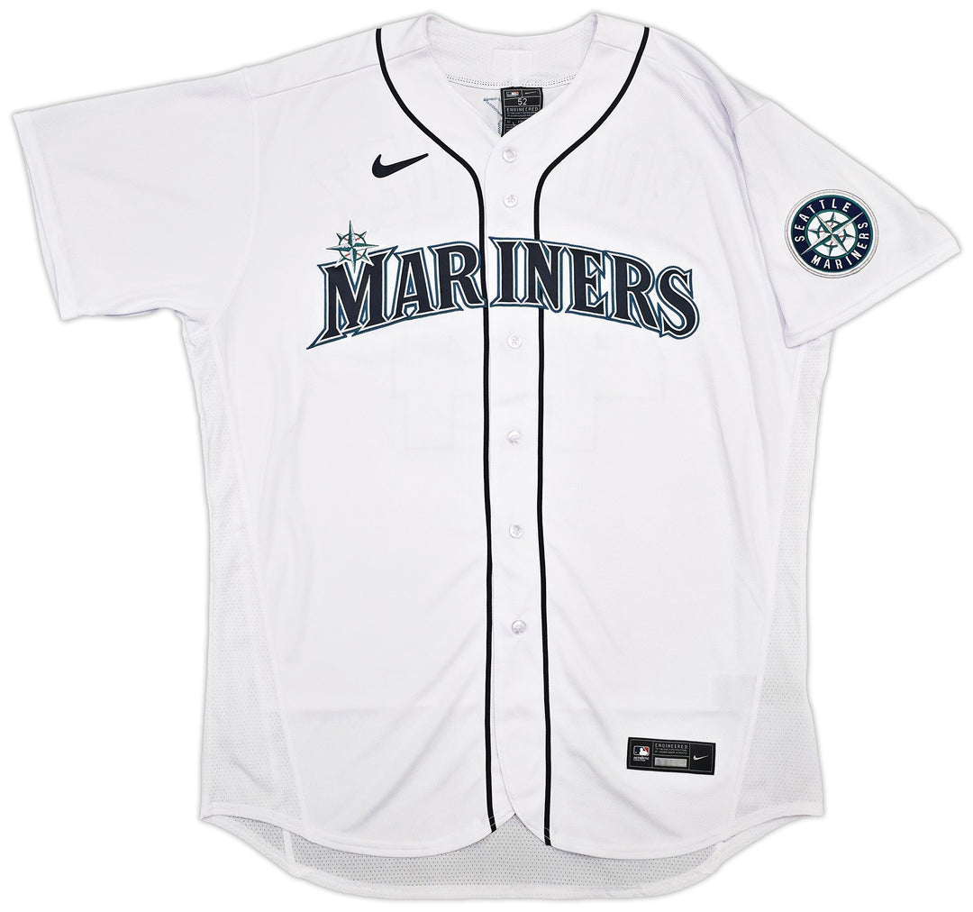 Mariners Julio Rodriguez Auto White Nike Authentic Collection Jersey 52 Beckett