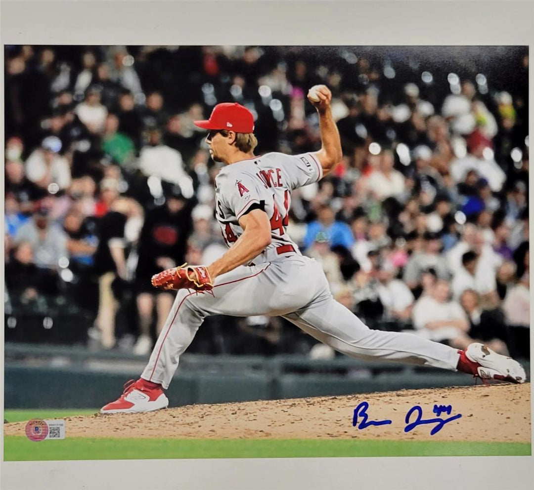 Ben Joyce signed Los Angeles Angels 11x14 photo autograph ~ BAS Beckett Witness