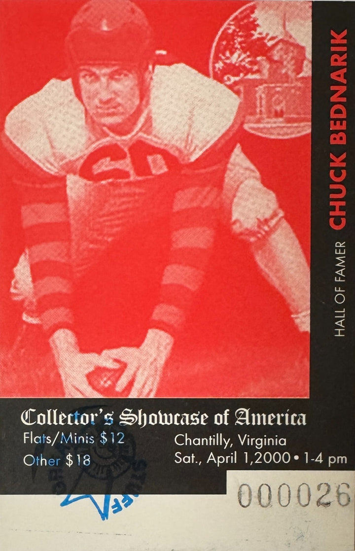Chuck Bednarik signed Philadelphia Eagles NFL Licensed 8x10 Photo HOF Framed-COA