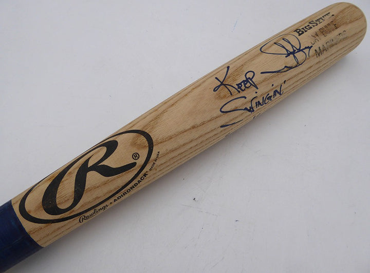 Jay Buhner Auto 1998 Game Issued Rawlings Bat Mariners "Keep Swinging" Beckett