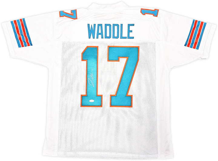 Miami Dolphins Jaylen Waddle Autographed Signed White Jersey JSA