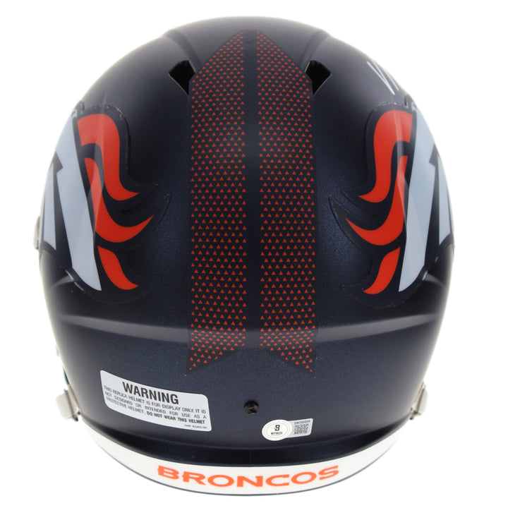 Bo Nix Autographed Denver Broncos Full Size Speed Helmet BAS COA Signed