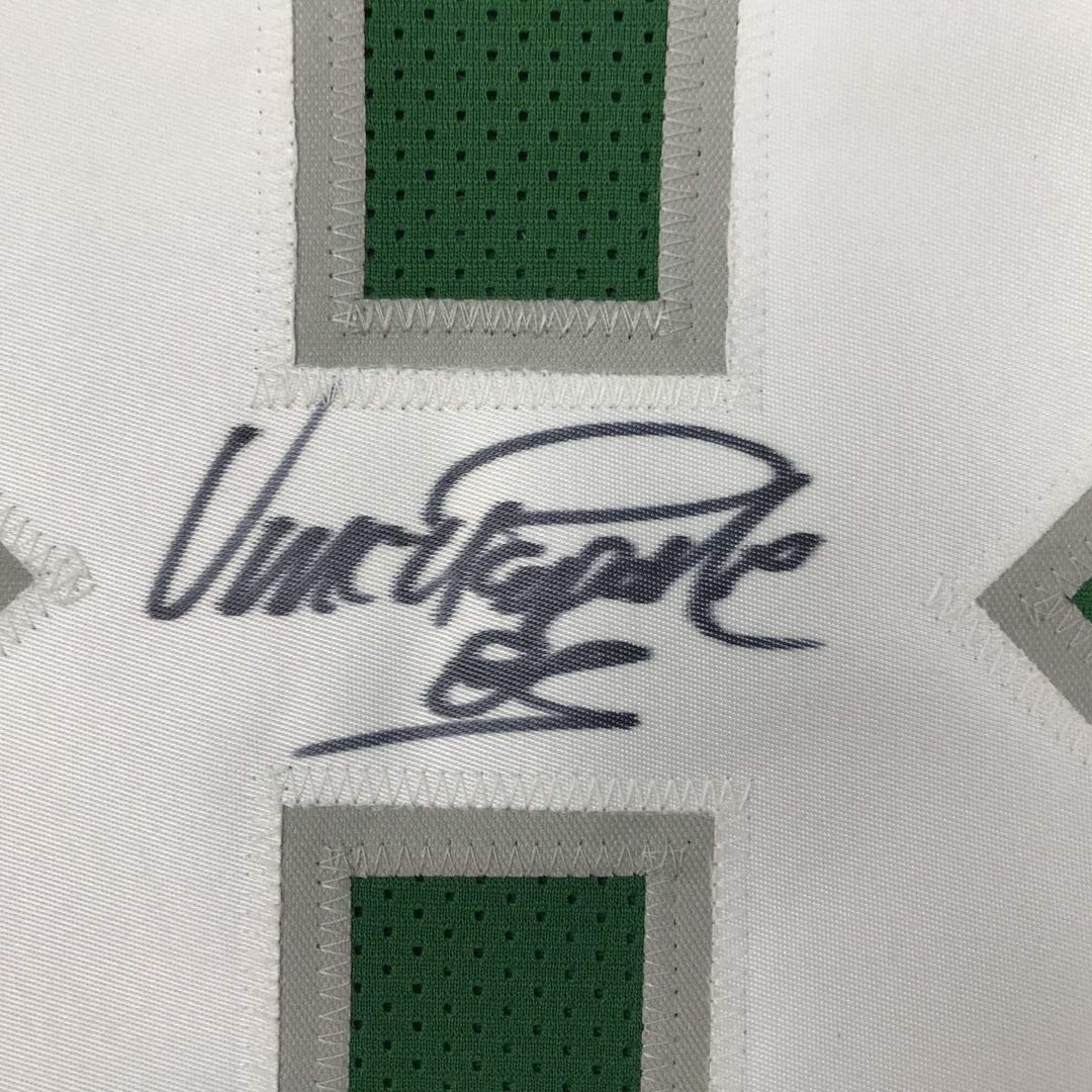 Autographed/Signed VINCE PAPALE Philadelphia Green Jersey JSA COA Auto