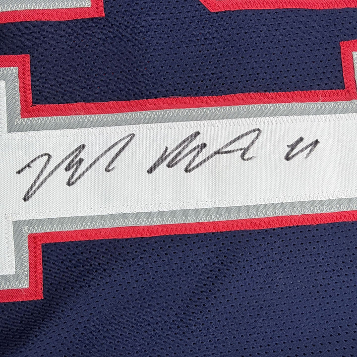 Autographed/Signed Malcolm Butler New England Blue Football Jersey JSA COA