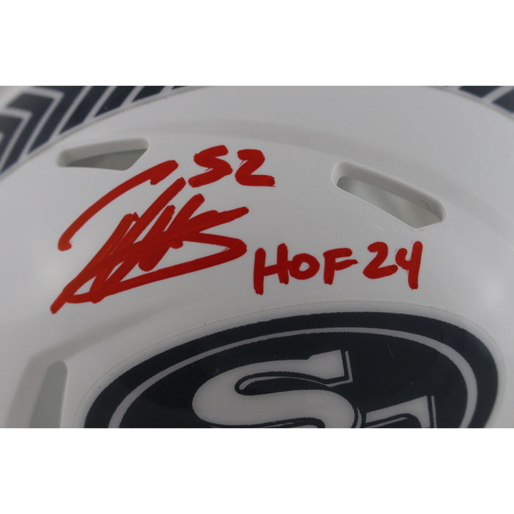 Patrick Willis Signed San Francisco 49ers 24 STS Mini Helmet Beckett 48961