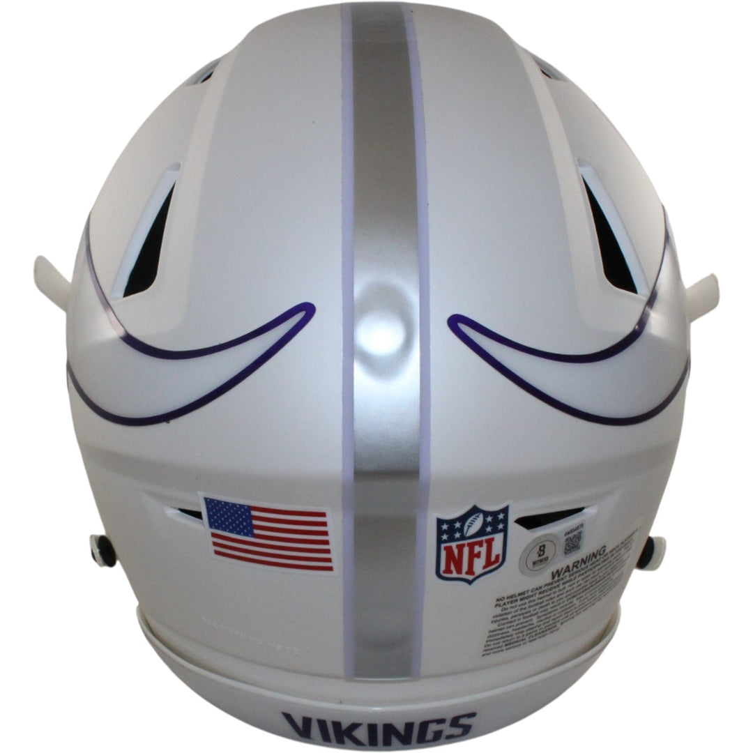Justin Jefferson Signed Minnesota Vikings SpeedFlex 24 Alt Helmet Beckett 56149