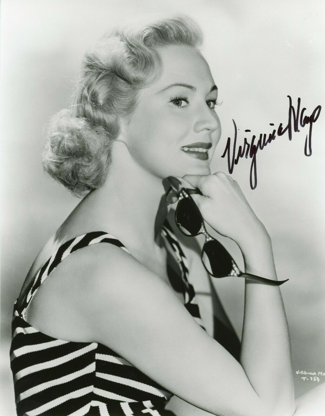 Virginia Mayo Signed 8x10 JSA COA Photo Autograph White Heat