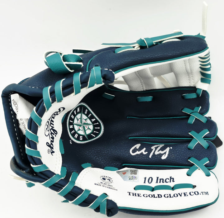 Cal Raleigh Auto Rawlings Mariners Logo Mini Fielding Glove Fanatics & MLB Holo