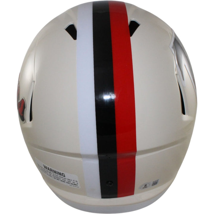 Bijan Robinson Autographed Atlanta Falcons F/S Retro Helmet Beckett WIT 56194