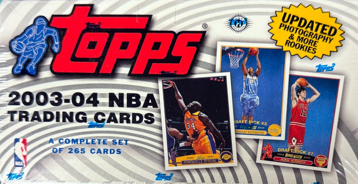 2003-2004 Topps NBA Trading Cards Complete Hobby Set of 265 Cards Factory Sealed
