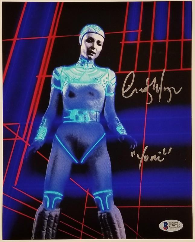 CINDY MORGAN Signed TRON 8x10 Photo "Yori" Autograph #1 ~ Beckett BAS COA