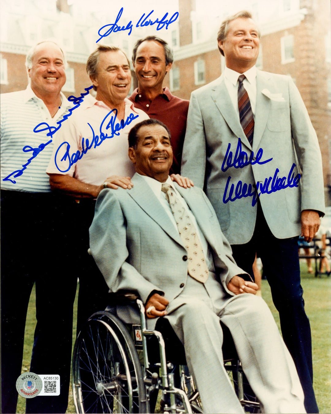 Sandy Koufax Pee Wee Reese Don Drysdale Duke Snider Auto 8x10 Photo Dodgers BAS