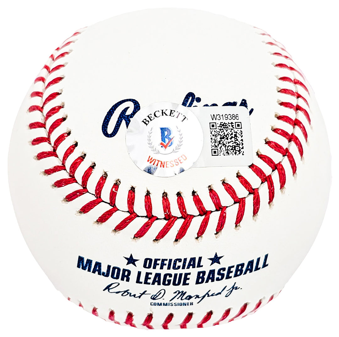Hideki Matsui Signed Official MLB Baseball Yankees "Godzilla" Beckett Witness