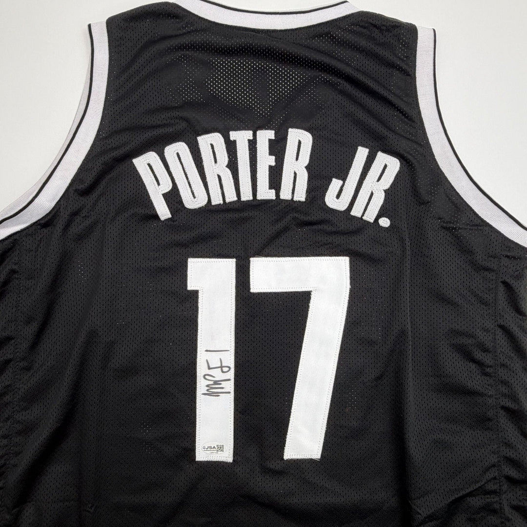 Autographed/Signed Michael Porter Jr Brooklyn Black Jersey JSA COA