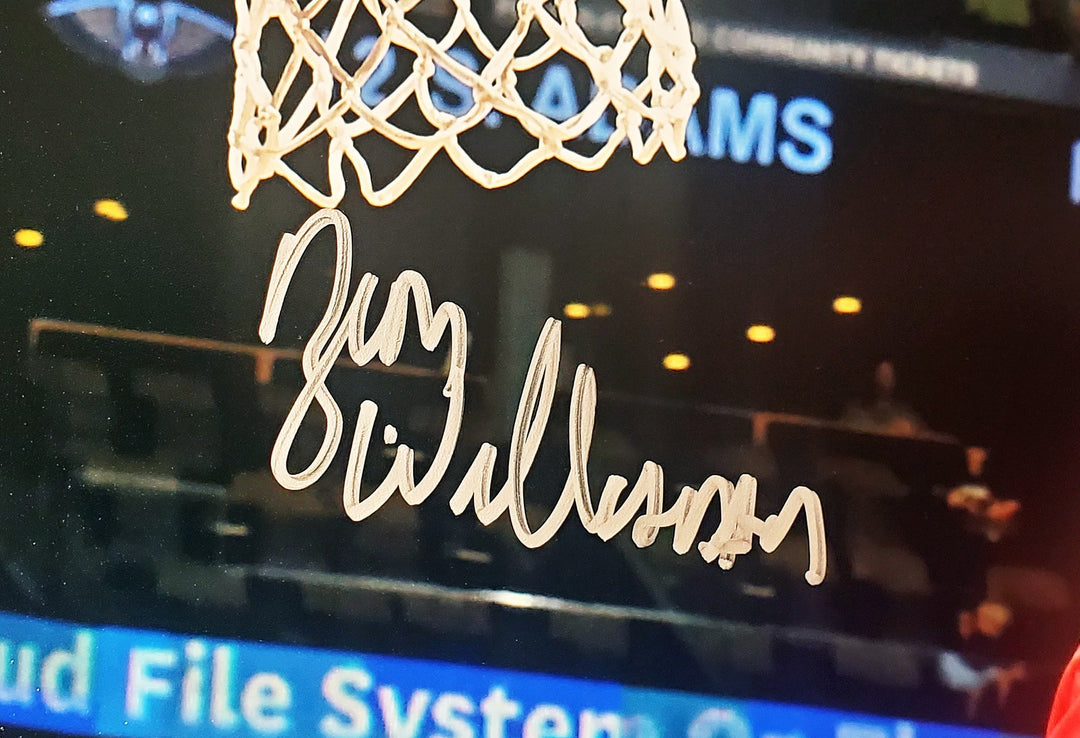 Zion Williamson Signed Framed 16x20 Photo New Orleans Pelicans Fanatics Holo