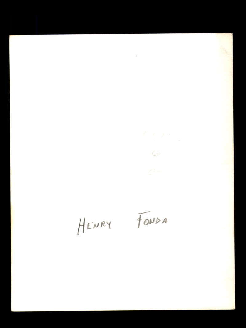Henry Fonda JSA Coa Signed 8x10 Photograph Autograph