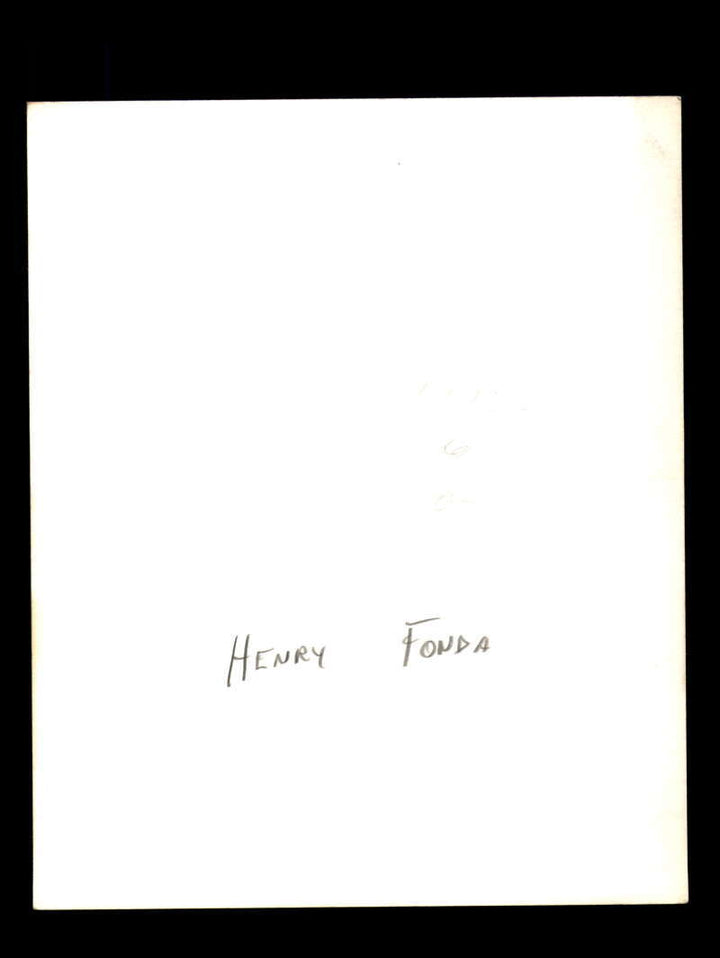 Henry Fonda JSA Coa Signed 8x10 Photograph Autograph