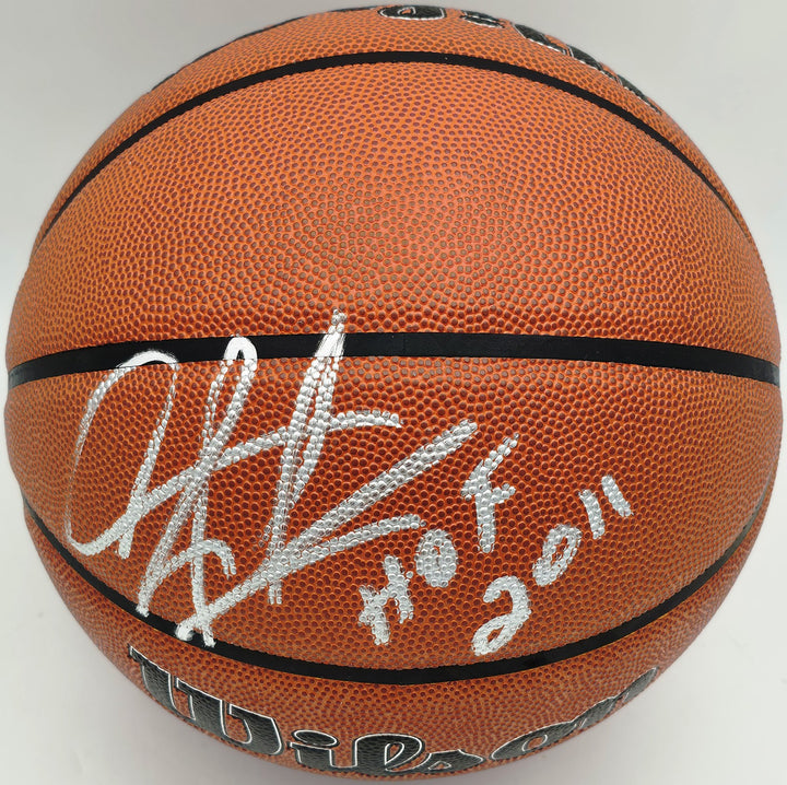 Dennis Rodman Auto Authentic Indoor/Outdoor Basketball Bulls "HOF 2011" Beckett
