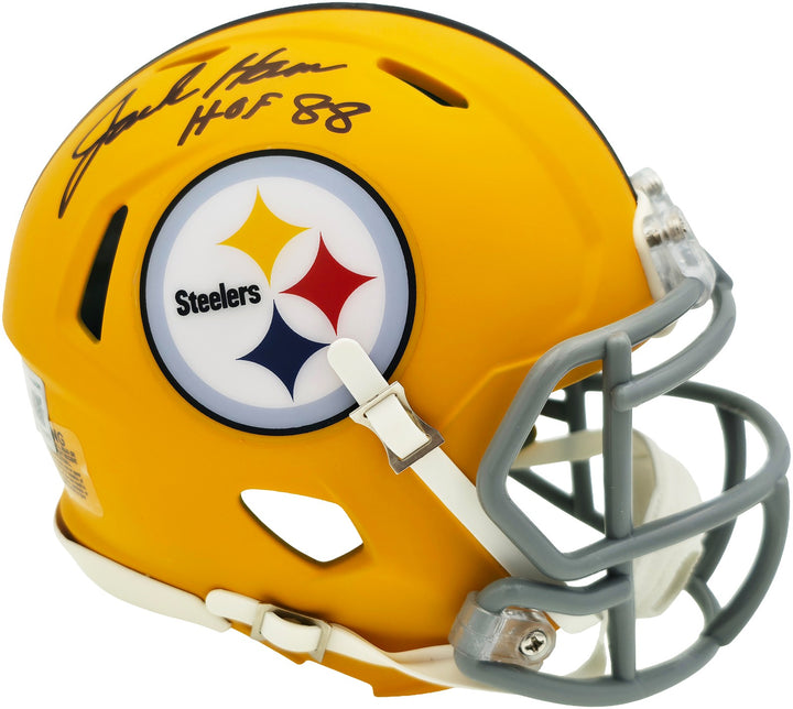 Jack Ham Signed Pittsburgh Steelers Yellow 2025 Alternate Speed Mini Helmet