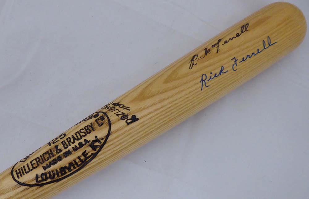 Rick Ferrell Signed L Slugger Bat Boston Red Sox Beckett #H11614