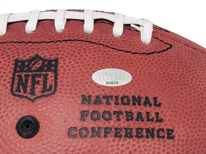 Tyler Lockett Auto Official NFL Leather Colored Shield Football Seahawks