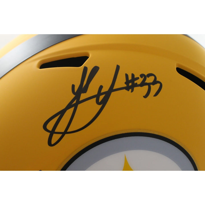 Jack Sawyer Autographed Pittsburgh Steelers F/S Alt 25 Helmet Beckett WIT 56953