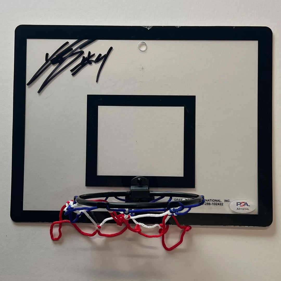 Kylan Boswell Signed Basketball Backboard & Hoop Set PSA Autographed