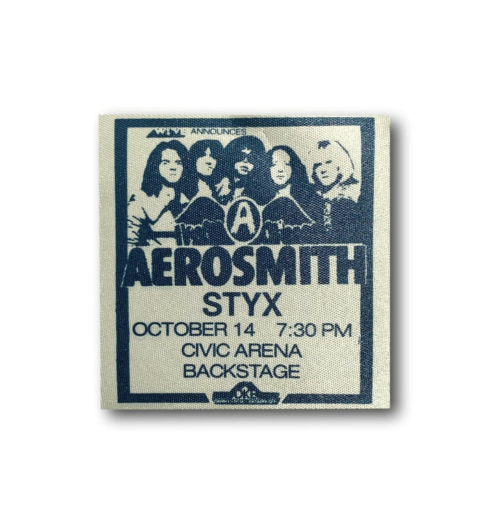 Aerosmith Authentic Styx Tour Backstage All Access Concert Pass Tyler Perry COA