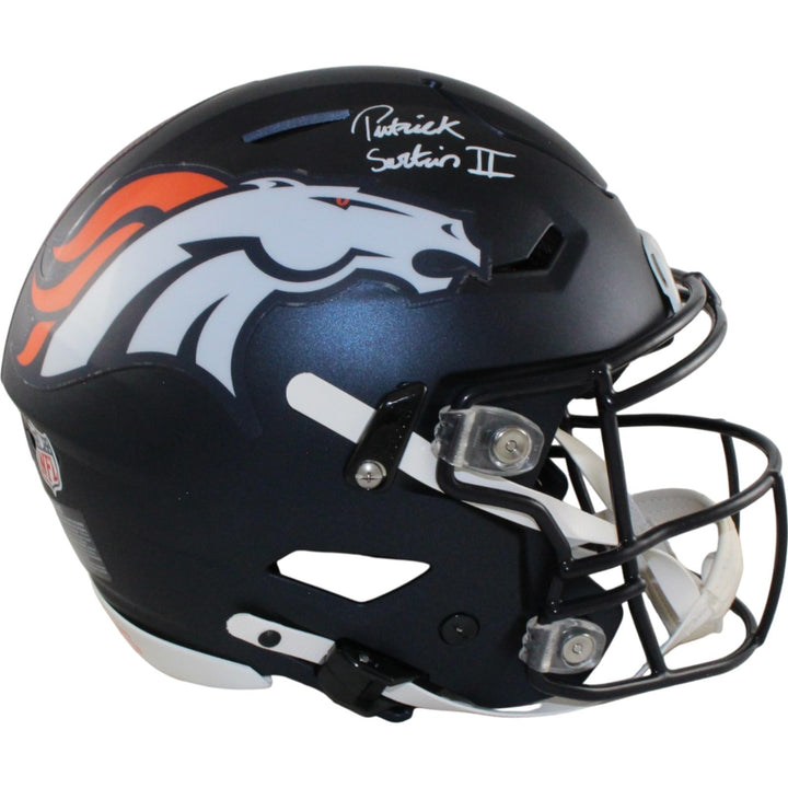 Patrick Surtain Autographed/Signed Denver Broncos SpeedFlex Helmet Beckett 56431