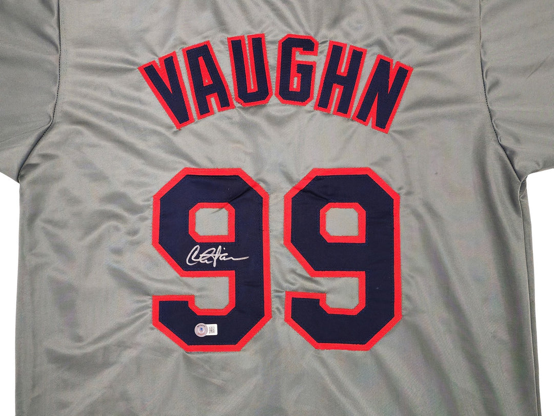 Charlie Sheen Auto Gray Jersey Major League Ricky Wild Thing Vaughn Beckett Wit