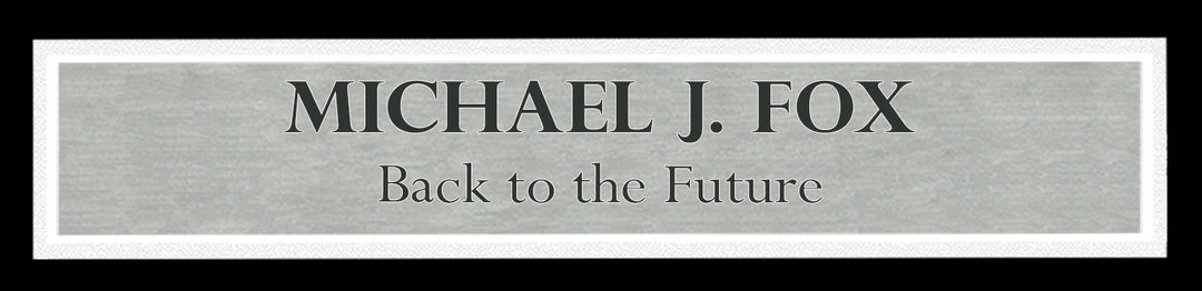 Michael J. Fox Signed Framed BTTF 11x17 Poster Part 1 Marty McFly BAS Witness