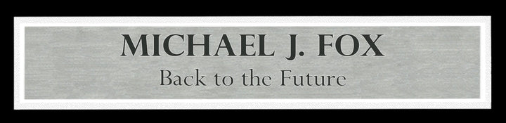 Michael J. Fox Signed Framed BTTF 11x17 Poster Part 1 Marty McFly BAS Witness