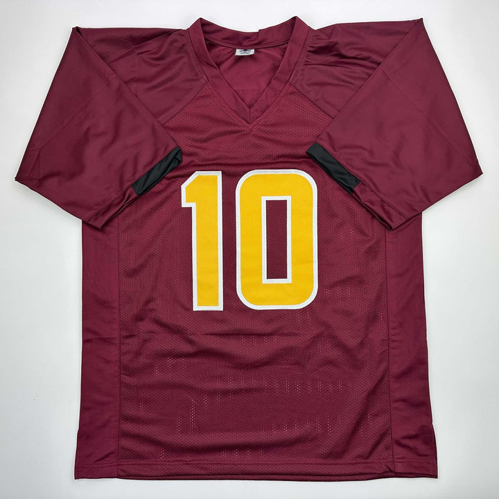 Facsimile Autographed Sam Leavitt Arizona State Red Reprint Jersey Size Men's XL