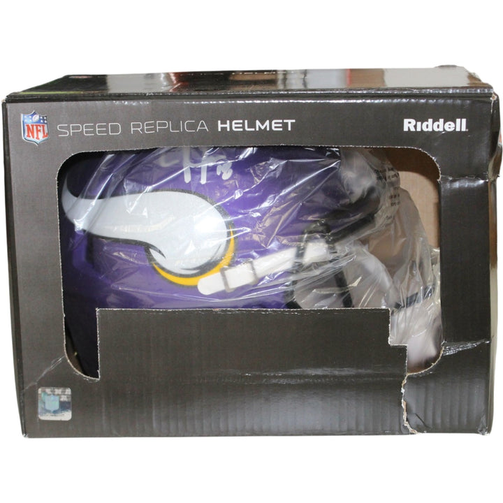 Justin Jefferson Autographed Minnesota Vikings F/S Tribute Helmet Beckett 57906