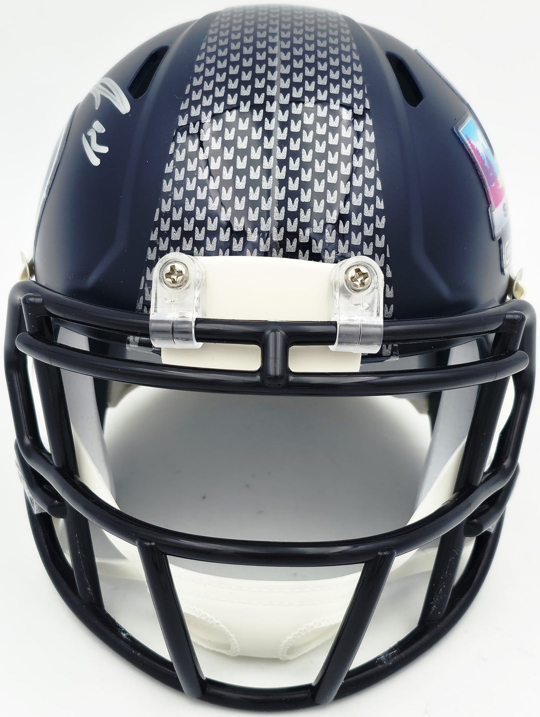 Jaxon Smith-Njigba Auto Seahawks Blue SB LX Champions Logo Speed Mini Helmet