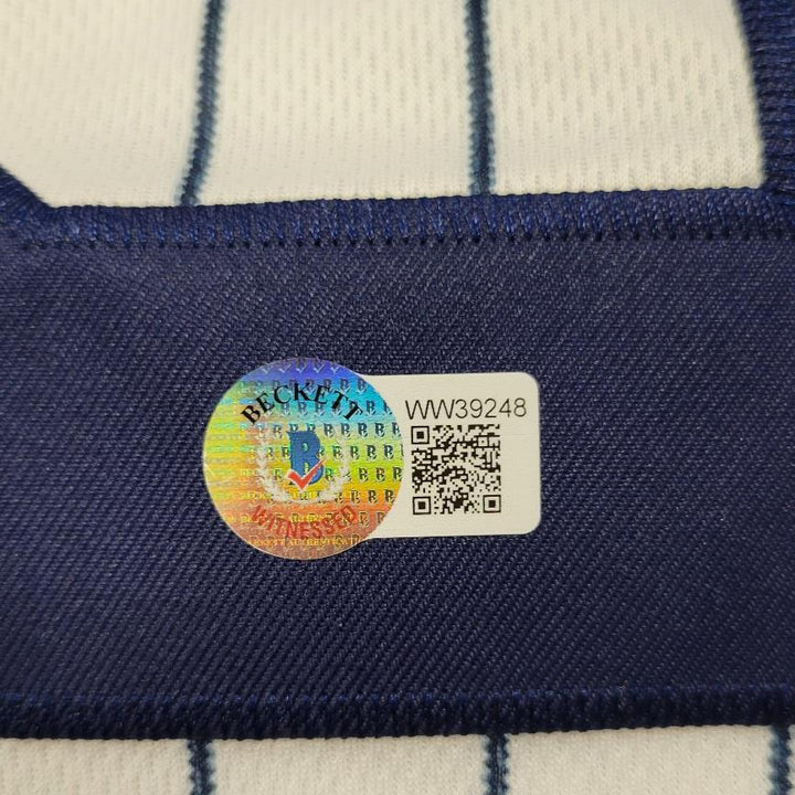 Darryl Strawberry autograph signed New York Yankees Jersey ~ BAS Witness Holo