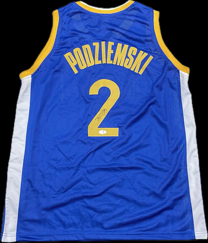 Brandin Podziemski Signed Jersey PSA Golden State Warriors Autographed