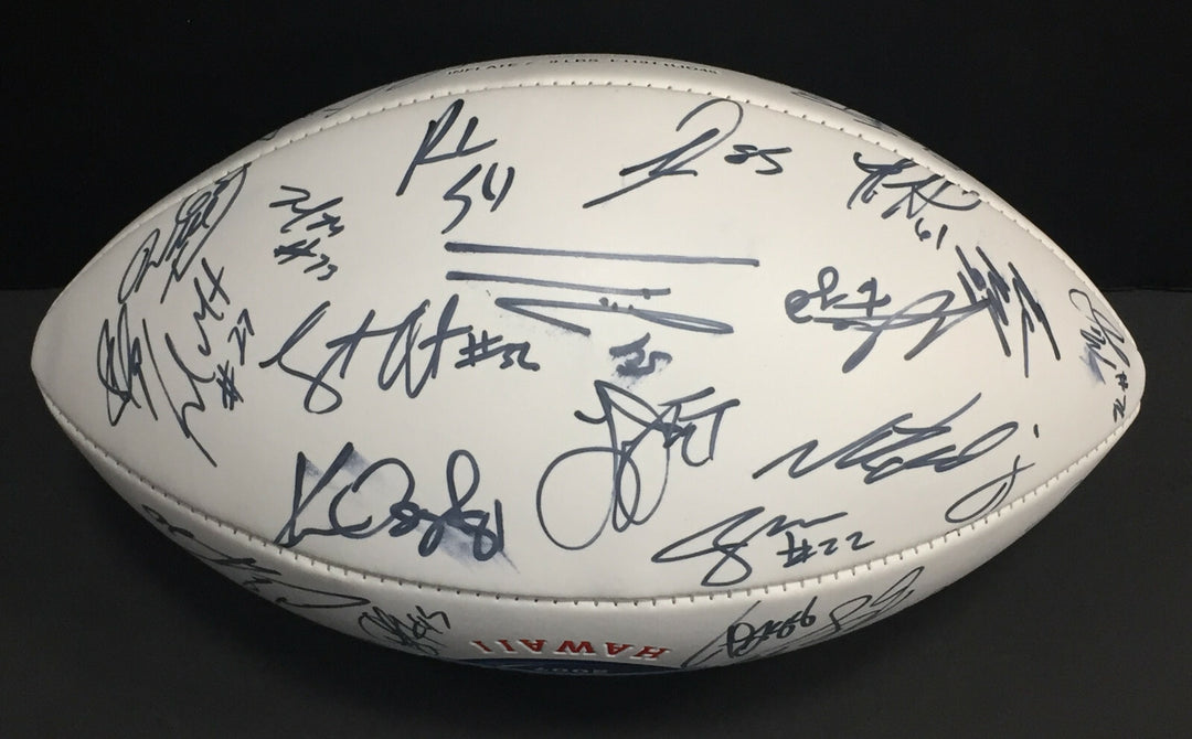 2007 AFC Pro Bowl Team Signed football 36 Auto LaDainian Tomlinson Belichick Jsa