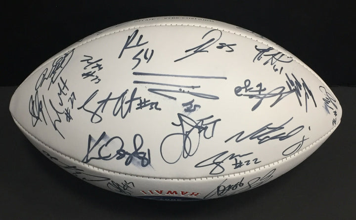 2007 AFC Pro Bowl Team Signed football 36 Auto LaDainian Tomlinson Belichick Jsa