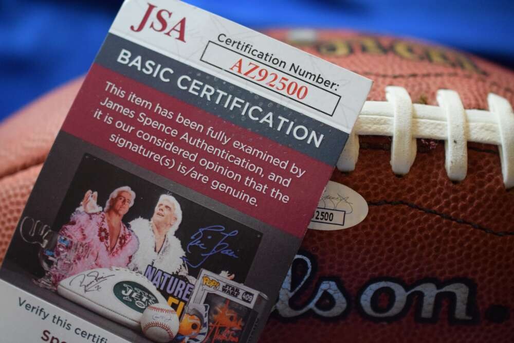 Ken Snake Stabler JSA Coa Autograph Official Football Signed