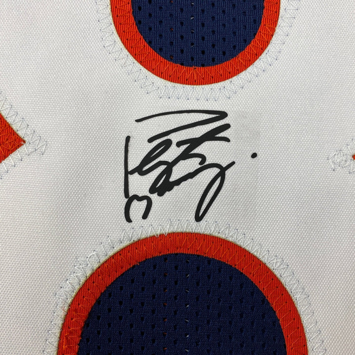 Facsimile Autographed Peyton Manning Denver Blue Laser Jersey Size Men's XL