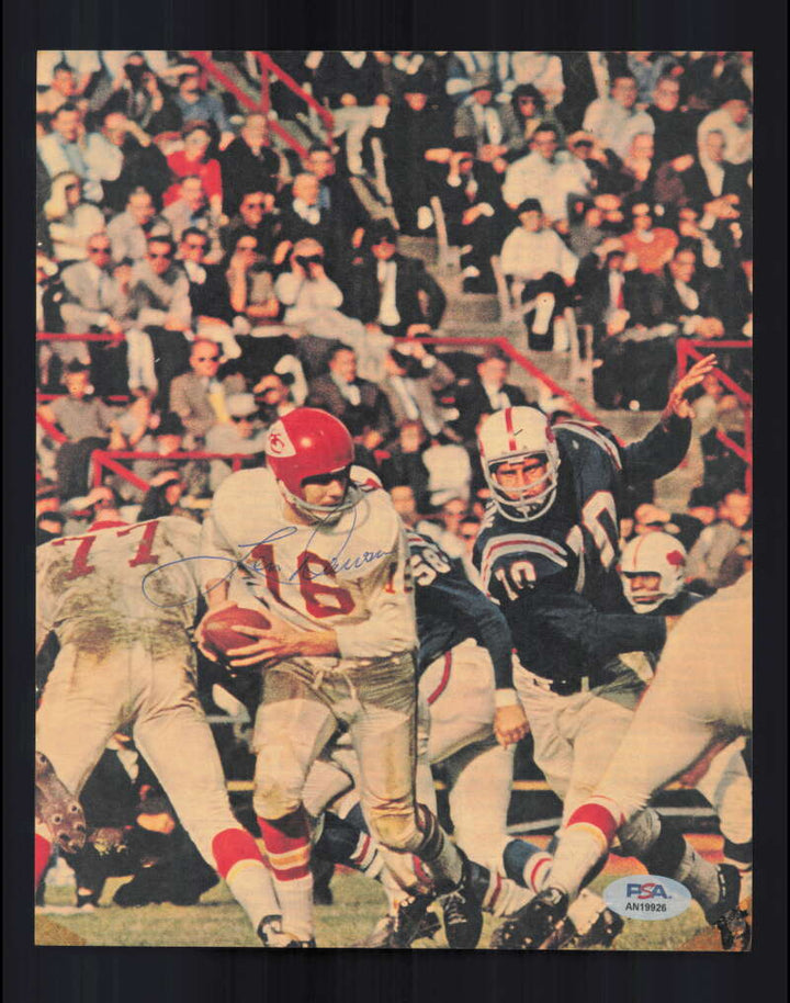 Len Dawson PSA DNA Signed 1960`s Vintage 8x10 Photo Autograph Chiefs