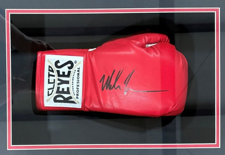 Mike Tyson Signed Red Right Hand Cleto Reyes Boxing Glove Shadowbox JSA Holo