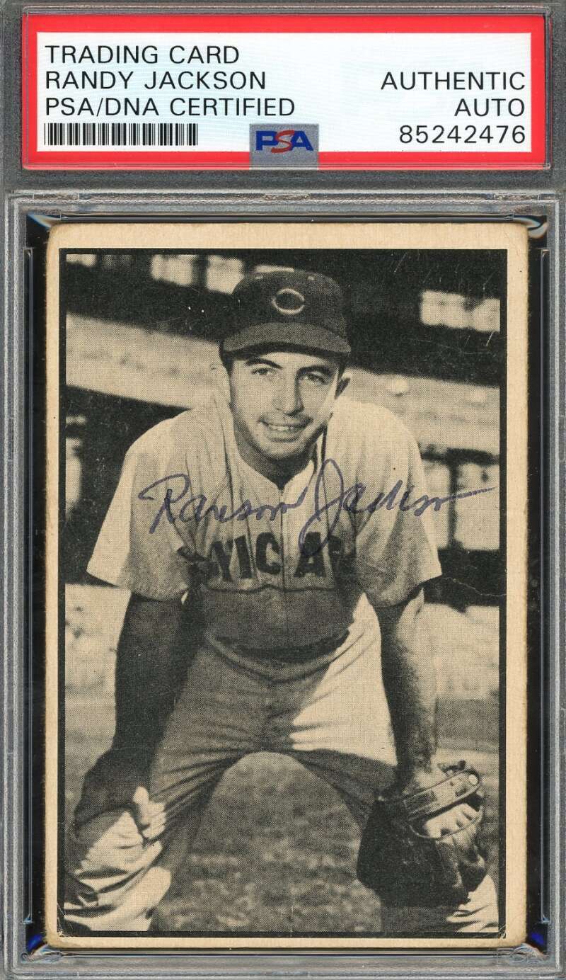 Randy Jackson PSA DNA Signed 1953 Bowman Black White Autograph