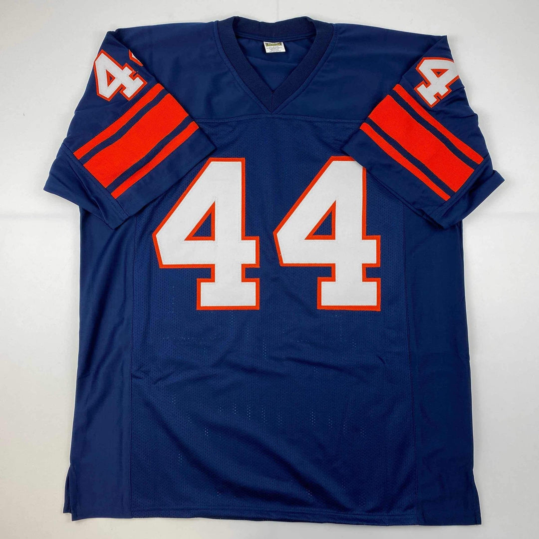 Facsimile Autographed Jim Brown Syracuse Blue Reprint Laser Jersey Size Men's XL
